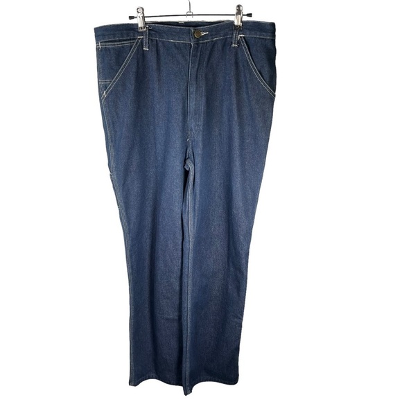 Roebucks Denim Jeans Made In USA Carpenter Jeans Pants Size 36 X 24 - Picture 1 of 11